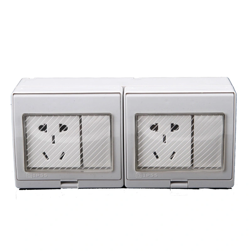 IP55 Series 5 Pin Multifunction Wall Socket yokhala ndi switch for Home