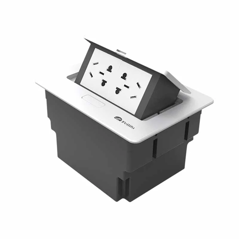 Tsegulani Pop Up Power Desk Socket Ndi batani