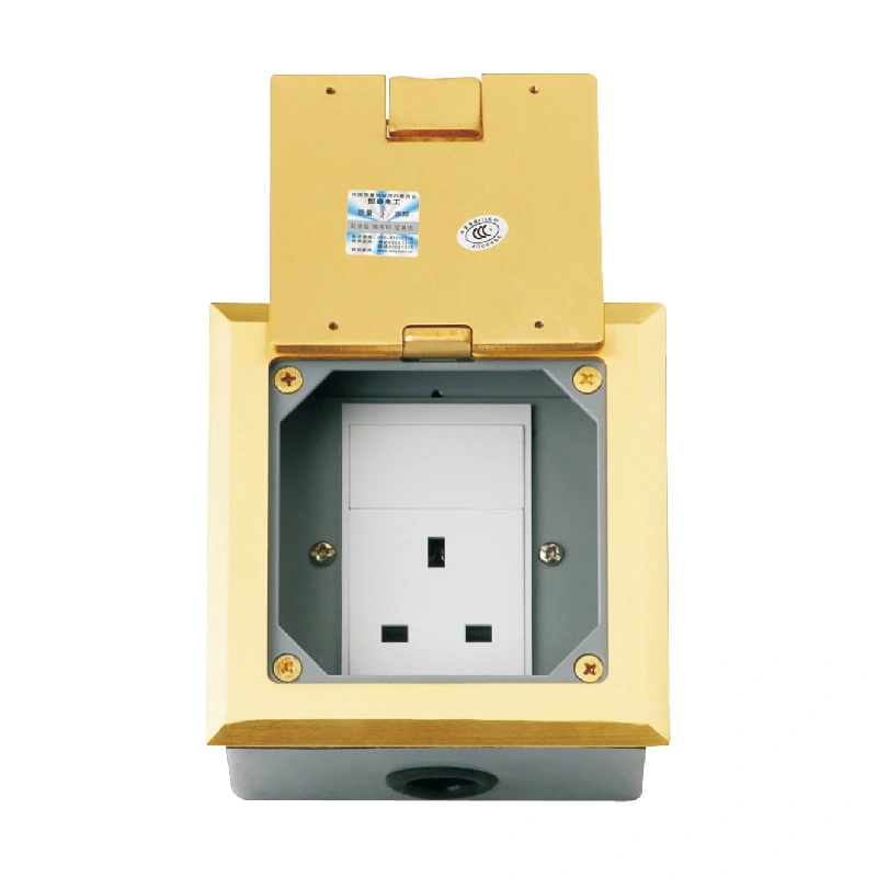 Kukwera kwa Clamshell Multi-Function Floor Socket 3 Module Capacity